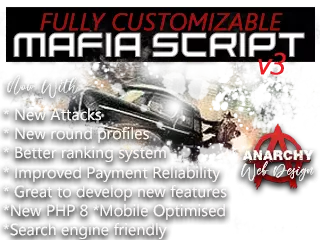 Anarchy Web Design Mafia Game Script Banner Mobile